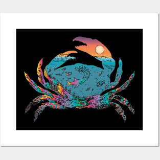 crabs deep ocean animals Posters and Art